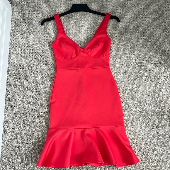 Solemio red coral dress - Picture 1 of 4